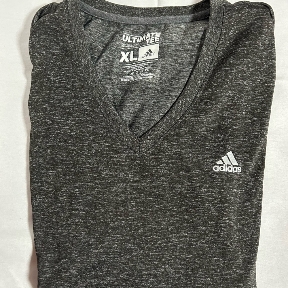 Adidas Ultimate Tee in Heather Gray